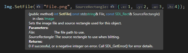 Screenshot of Visual Studio displaying JSDoc comments