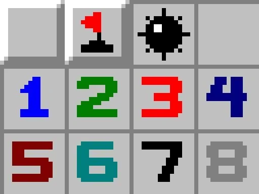 Example of a minesweeper texture atlas