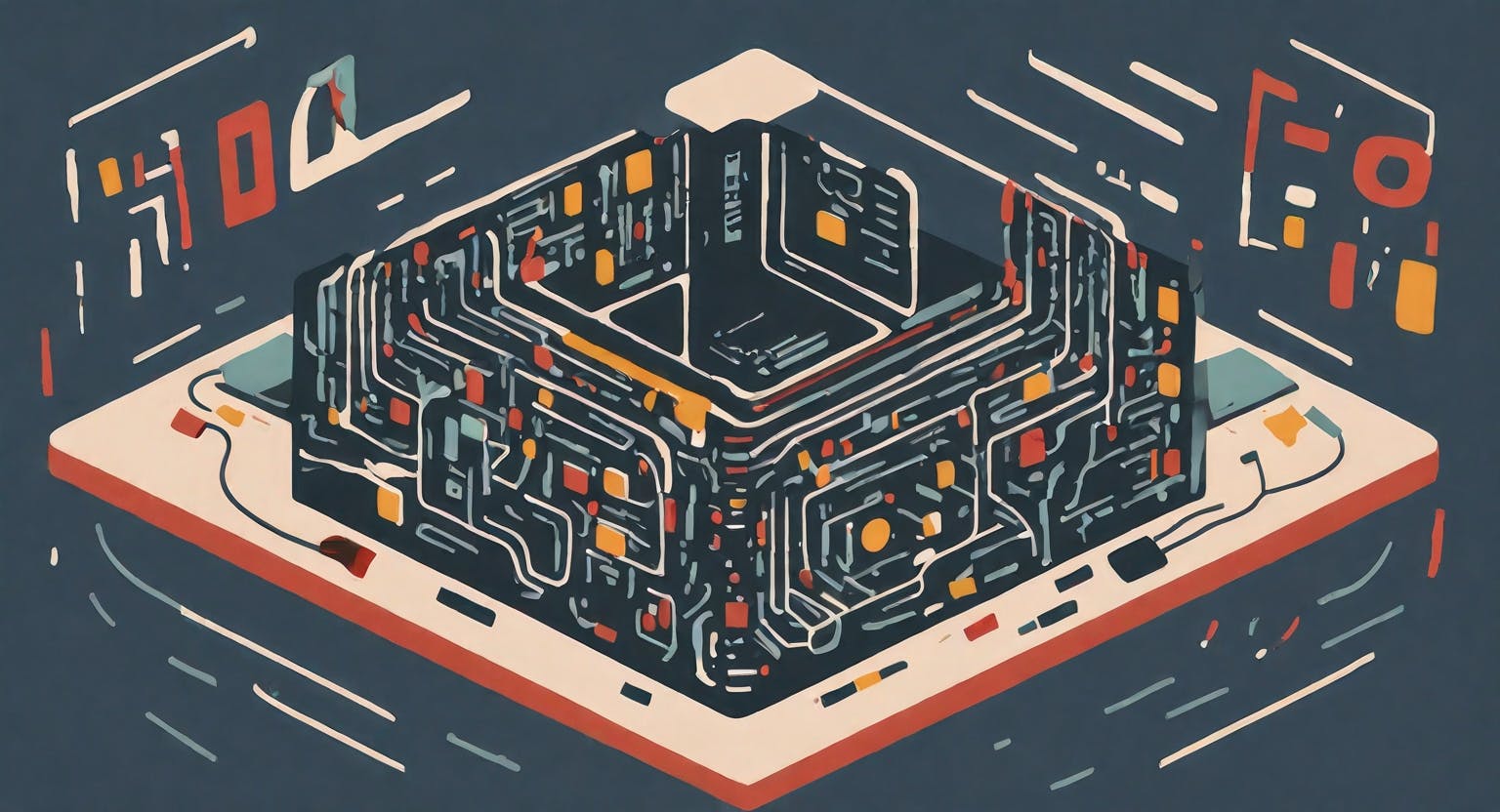 Illustration representing computer hardware